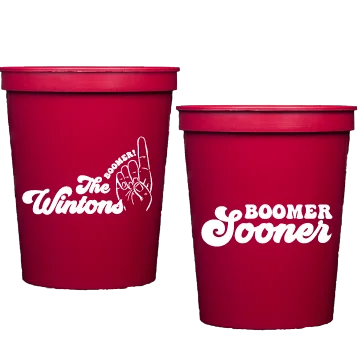 personalized mugs for outdoor adventures-ou boomer | stadium cups