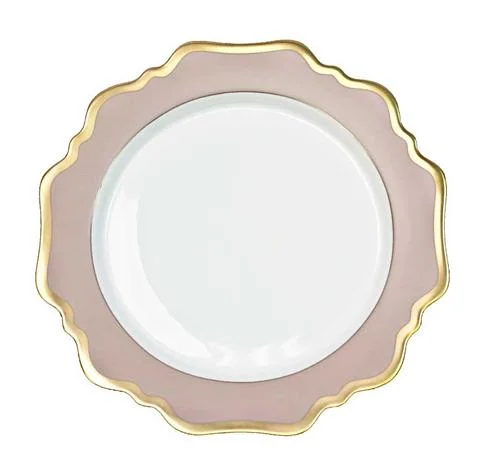 modern dinner plates for dinner parties-Anna's Palette Dusty Rose Charger by Anna Weatherley