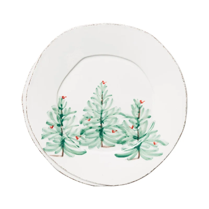 dinnerware set with unique patterns and designs-Vietri Lastra Holiday Dinner Plate - Melamine