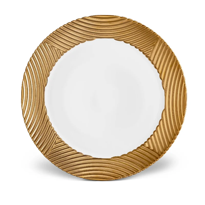 classic dinner plates for upscale dining events-Corde Charger - Wide