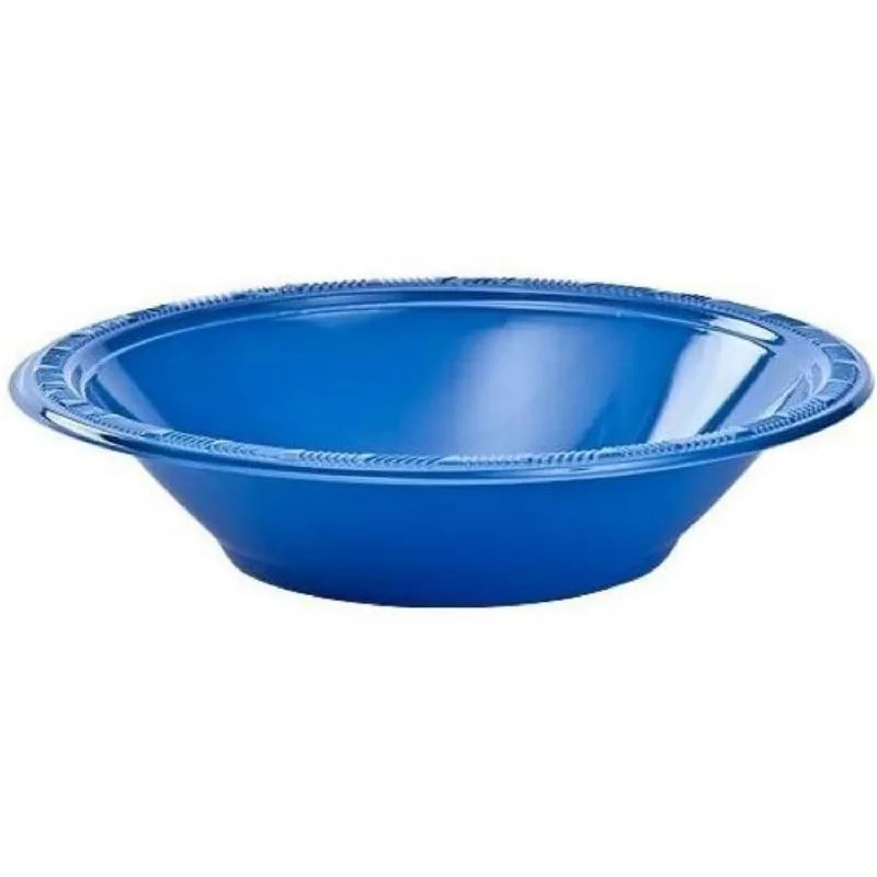 modern dinnerware with minimalist style-Hanna K. Signature Collection Plastic Bowl Blue 12 oz