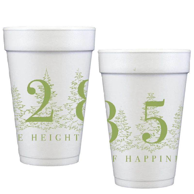 stylish coffee cups with trendy designs-height of happiness | styrofoam cups