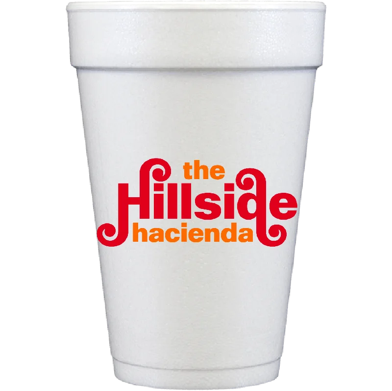 personalized coffee cups for wedding favors-hillside | styrofoam cups