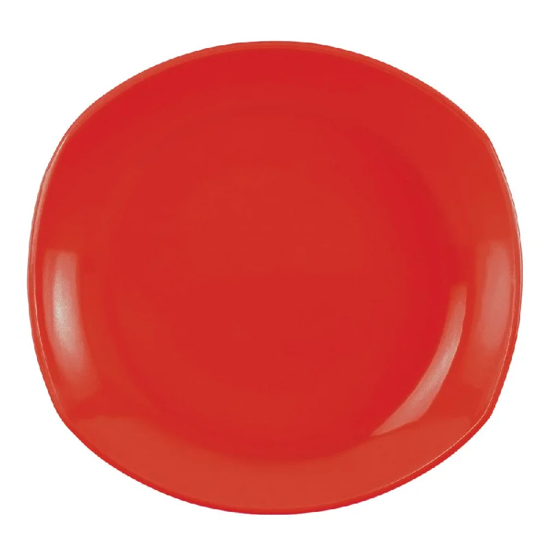 casual dinner plates for casual dining-Dansk Classic Fjord Chili Red Dinner Plate