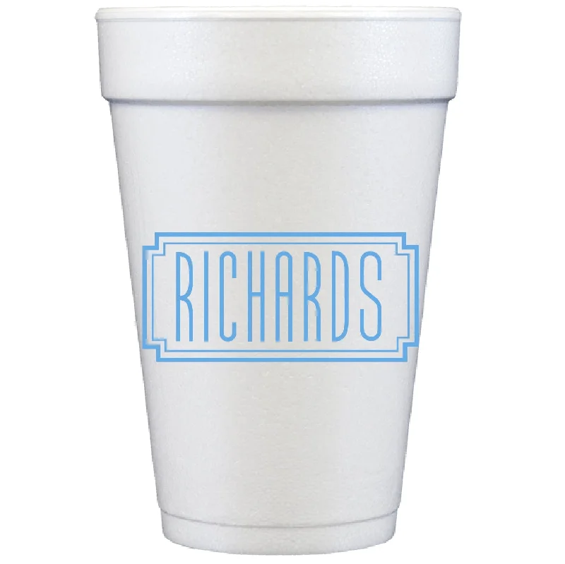 custom coffee mugs for family events-tall frame | styrofoam cups