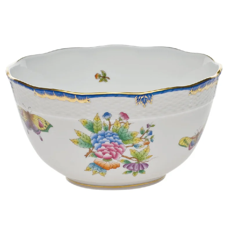 casual dinnerware for beach parties-Queen Victoria Round Bowl