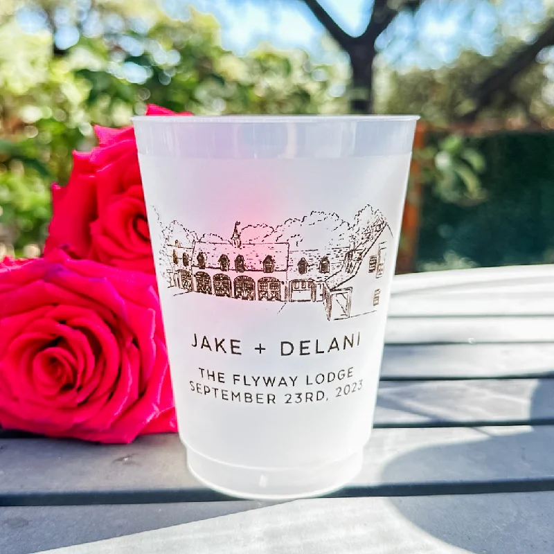 eco-friendly coffee mugs for home use-Custom Wedding Venue Cups