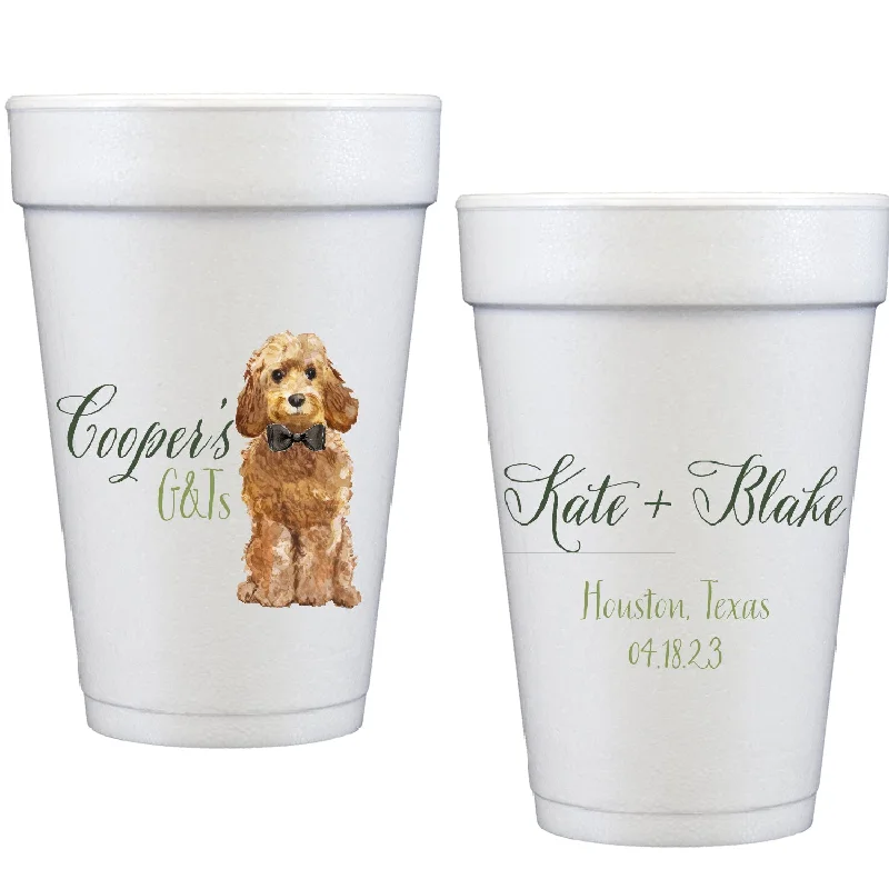 personalized ceramic mugs with funny quotes-pet illustration | styrofoam cups | digital