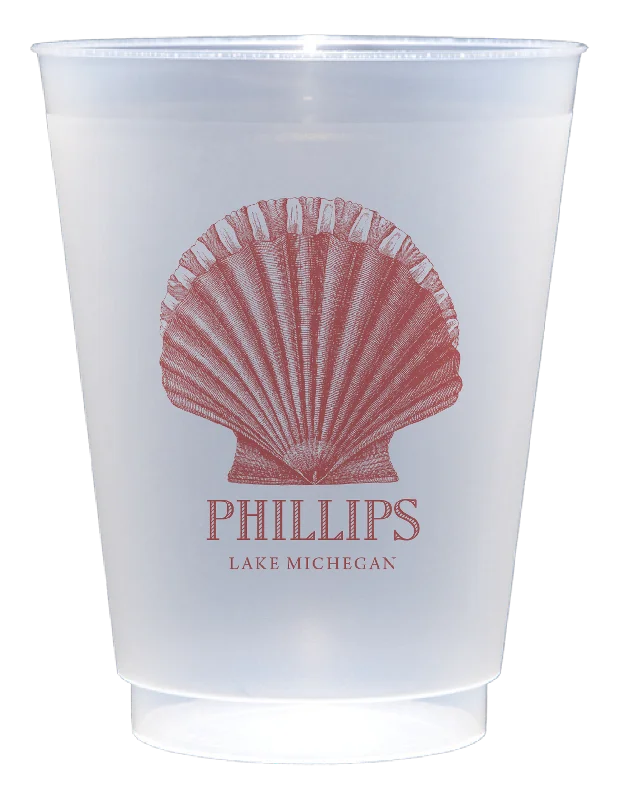 funny travel mugs for office use-Customizable Scallop 16oz Cups