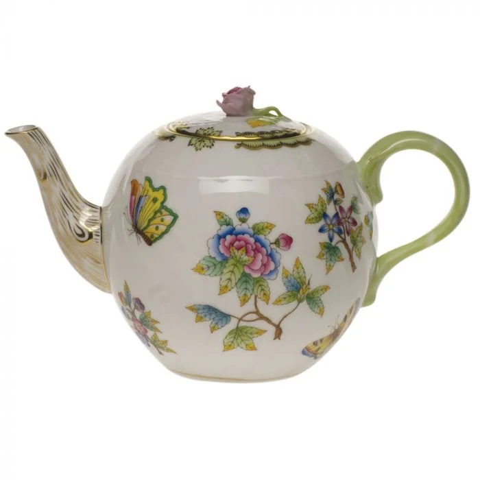 premium dinnerware set with matching cups-Queen Victoria Teapot