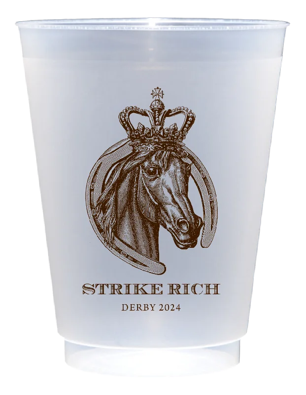 funny travel mugs with animal prints-Customizable Royal Horse 16oz Cups