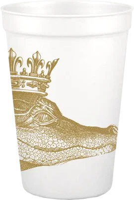 funny coffee mugs for office gifts-King Gator Gold Pearlized Cups