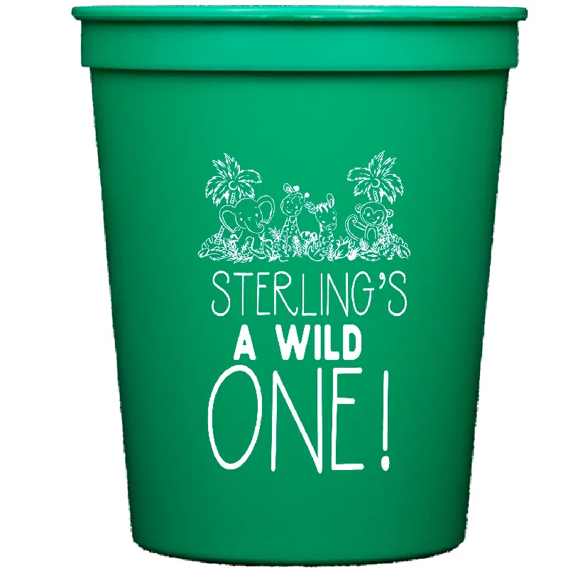 cute ceramic coffee cups for gifts-wild one | stadium cups