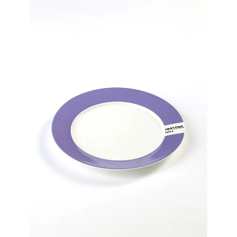 modern dinner plates with bold color accents-Plate Small D20 Luca Trazzi 5285C Lavender -A