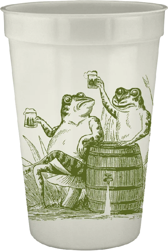 large coffee mugs for office use-Toasting Toads 16oz Pearlized Cups