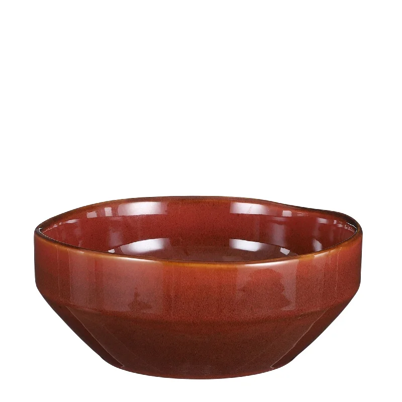 premium dinnerware for hosting business events-Rhea Bowl 8.85"Dia Brown - A - ST