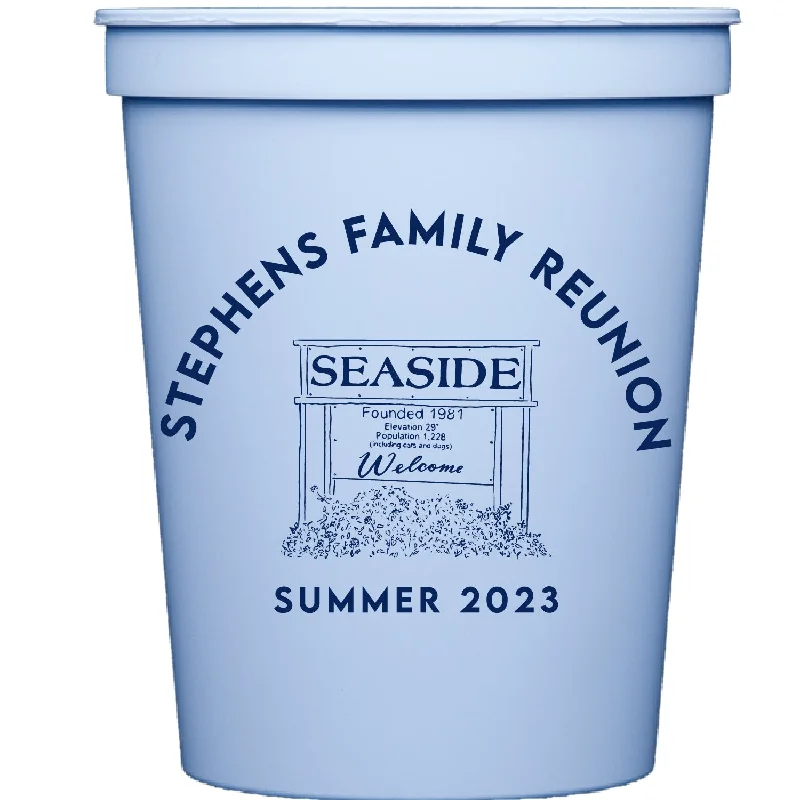 funny coffee mugs for office gifts-welcome to seaside | stadium cups