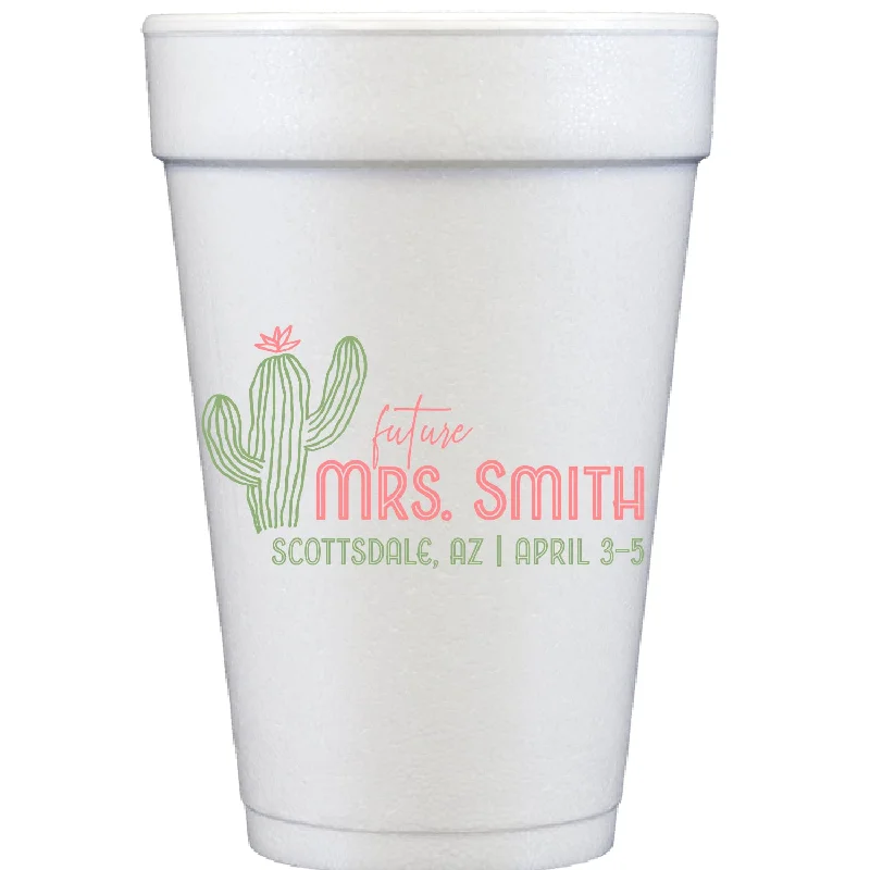 custom coffee cups for business branding-cactus | styrofoam cups