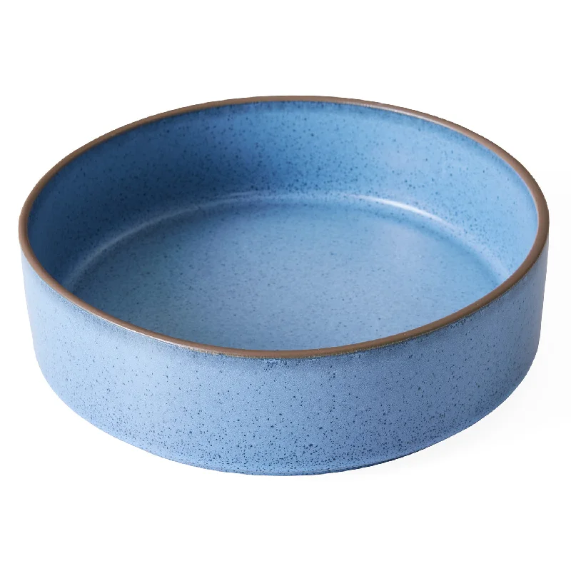 modern porcelain dinnerware for family dinners-Big Sur Large Serving Bowl