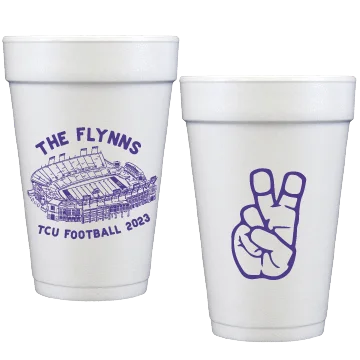 eco-friendly coffee mugs for home use-tcu stadium sketch | styrofoam cups