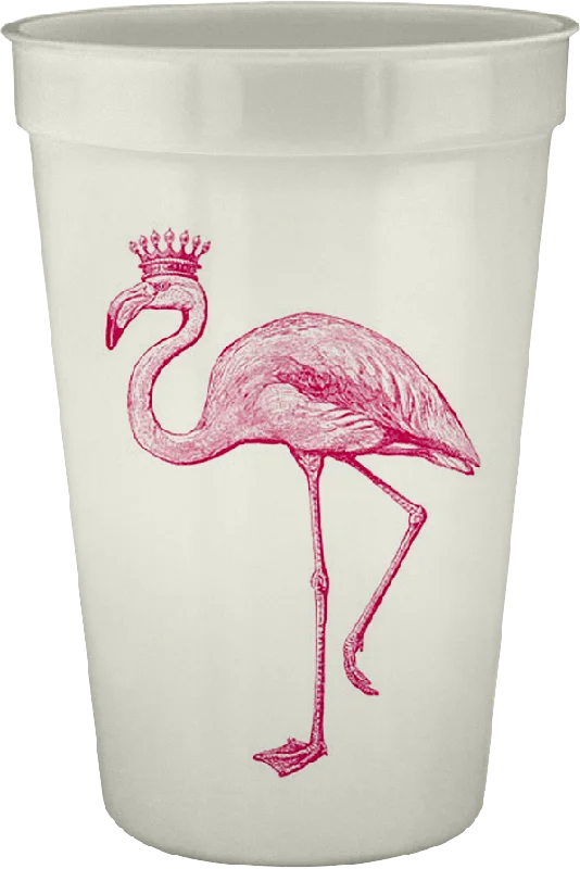 stylish coffee mugs with motivational quotes-Royal Flamingo 16oz Pearlized Cups