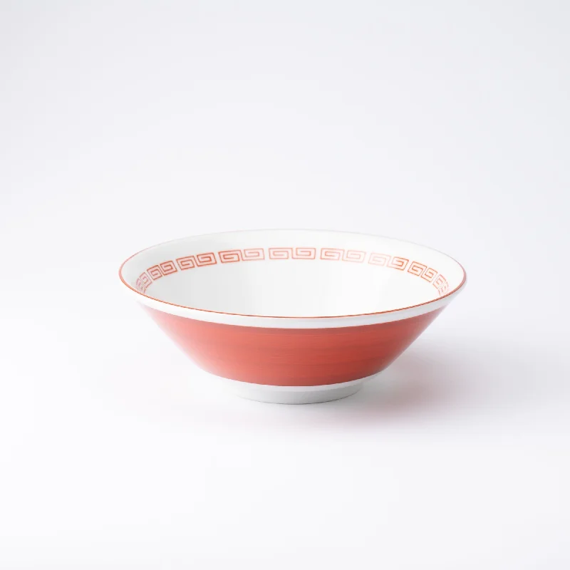 unbreakable dinner plates for kids’ dinners-Red Phoenix Mino Ware Ramen Bowl M