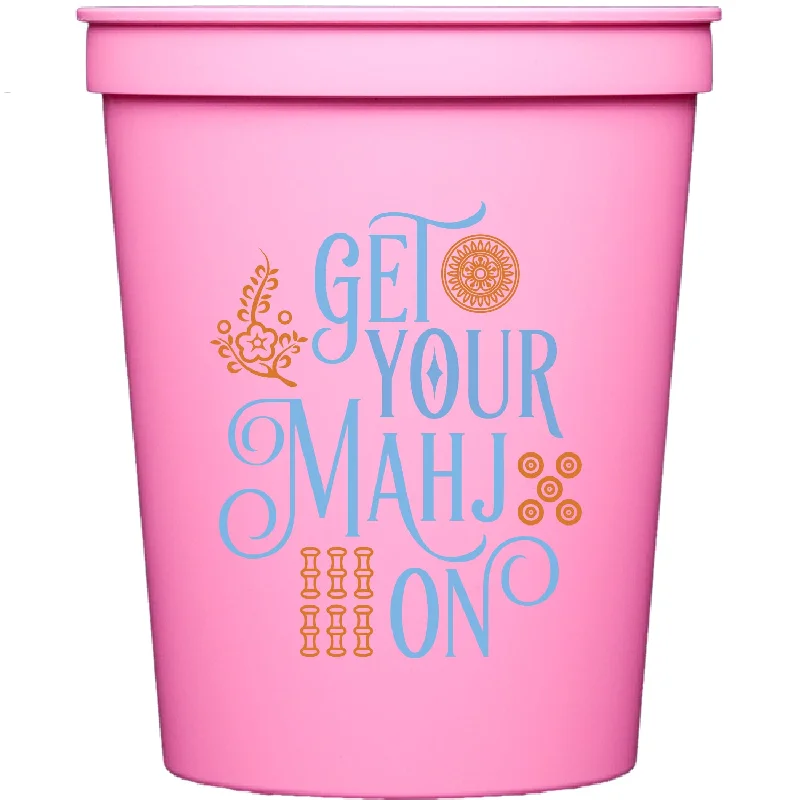 funny coffee cups for best friends-get your mahj on | stadium cups