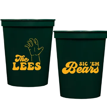 custom coffee cups for corporate giveaways-baylor sicem | stadium cups