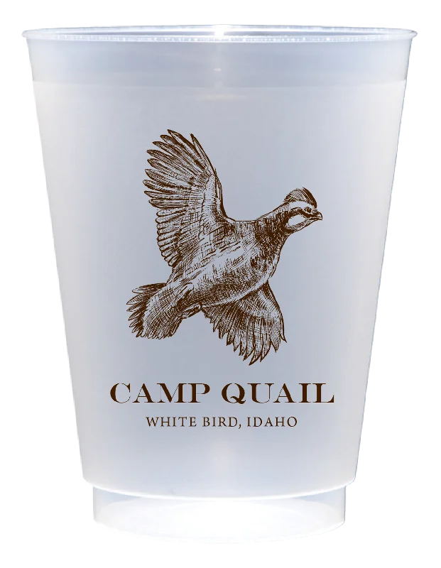 best travel mugs for coffee enthusiasts-Customizable Quail 16oz Cups