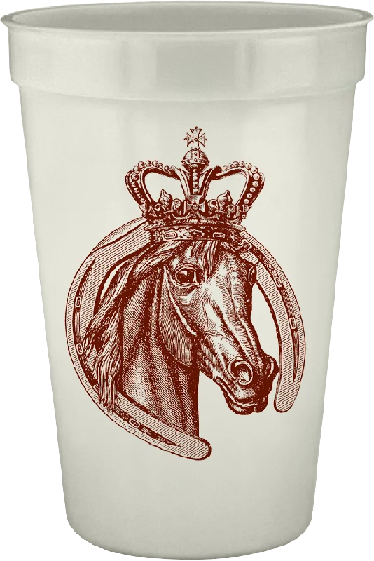 unique coffee mugs with quotes for gifts-Royal Horse 16oz Pearlized Cups