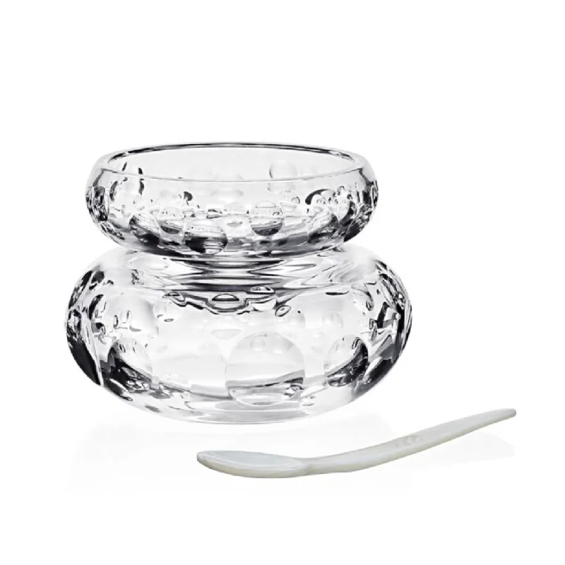 stylish dinner plates for modern table settings-Caprice Caviar, Server for 2 with Spoon