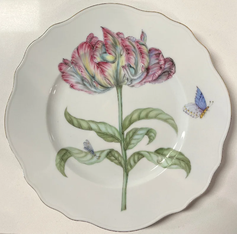 reusable dinnerware for holiday parties-Botanical Treasures Salad Plate by Anna Weatherley - #3