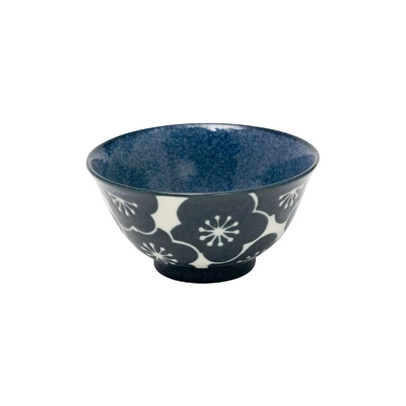 porcelain dinnerware for upscale meals-Concept Japan Tsukinose Blossom Bowl Small Blue