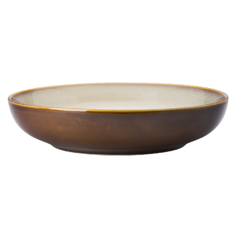 luxury dinnerware for formal events-Rustic - Deep Round Coupe Plate