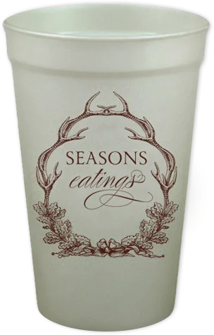 custom travel coffee mugs with images-Seasons Eating's 16oz Pearl Cups