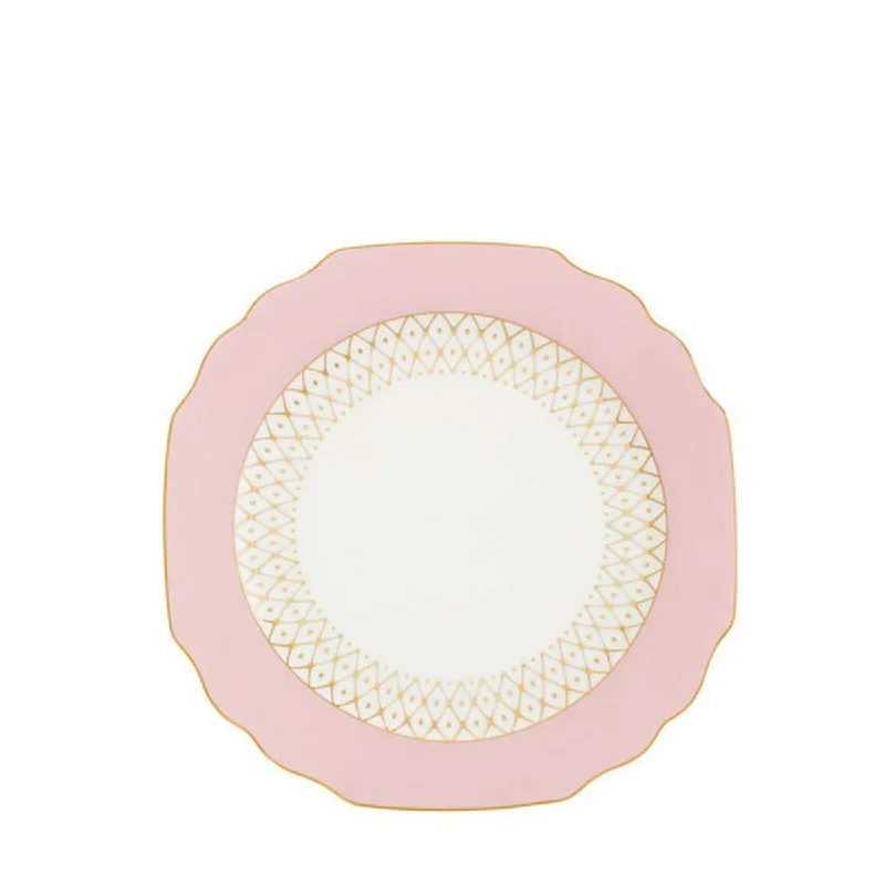 luxury dinnerware for special holiday occasions-PINK GEORGIAN DESSERT PLATE 22CM