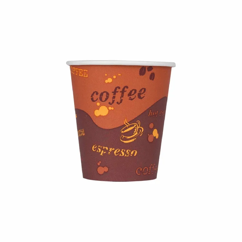 personalized mugs for home use-Cafe Coffee Cups 10oz Stock Printed Paper Hot Cups (90mm) - 1,000 ct