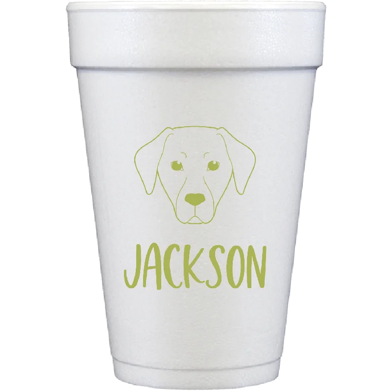 large travel mugs for keeping drinks warm-pup sketch | styrofoam cups