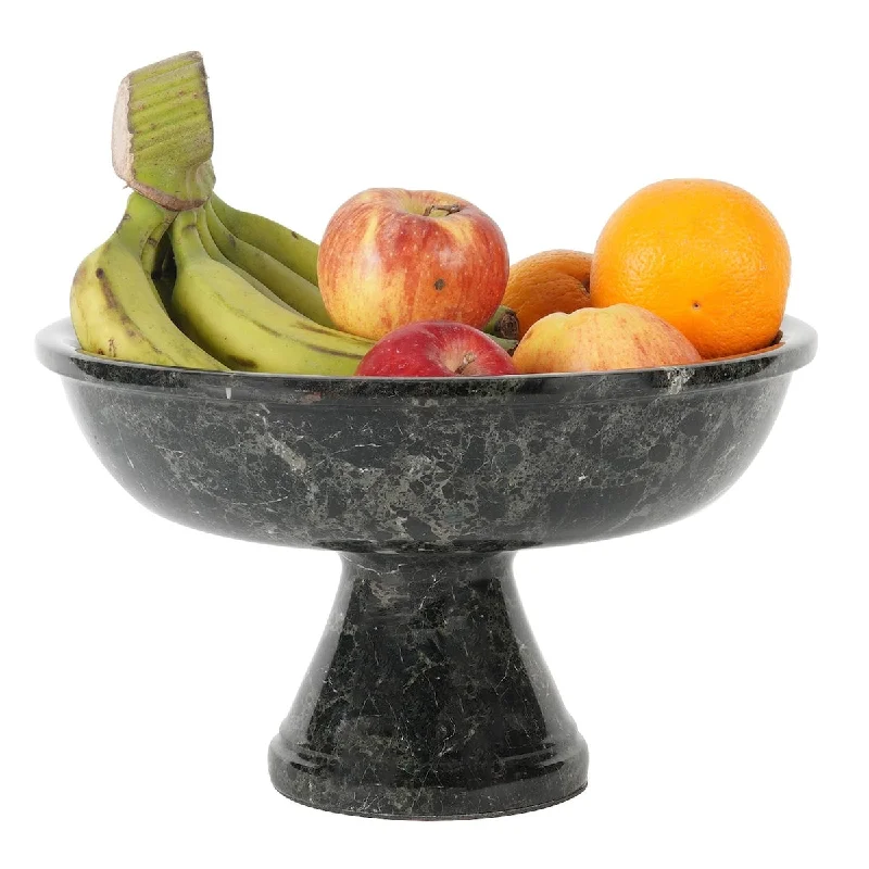 dinnerware set with unique handmade designs-Marble Fruit Bowl12x8 Inch Handmade Dishes Bowl Decorative Bowl, Egg Holder - Dining Room Kitchen Organization Fruit Bowl