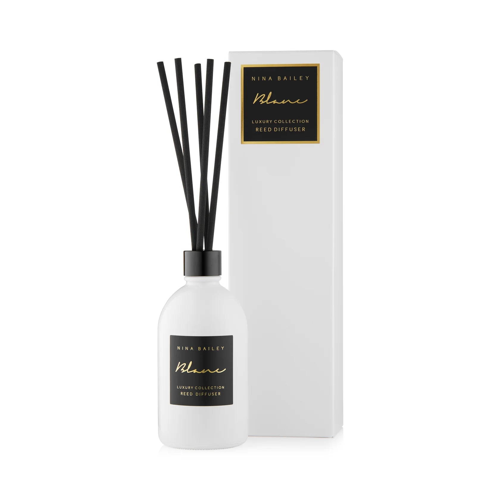 Designer vases for modern floral centerpieces -Nina Bailey | Luxury Collection Reed Diffuser - Blanc 250ML