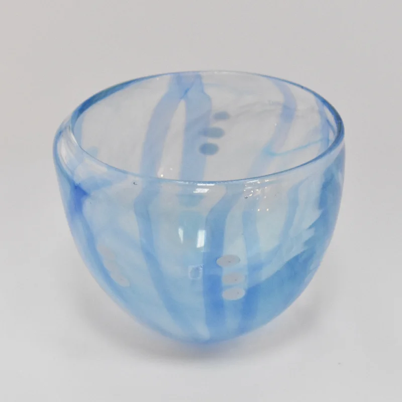 Beautiful handmade vases for floral arrangements -Blue and "Dotty"  Bowl