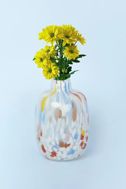 Luxury handcrafted flower vases for modern weddings -Colourful-Abstract Vase