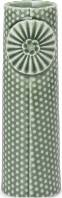 Beautiful tall vases for modern floral arrangements -Dottir Pipanella Dot Vase Green, 12,5cm