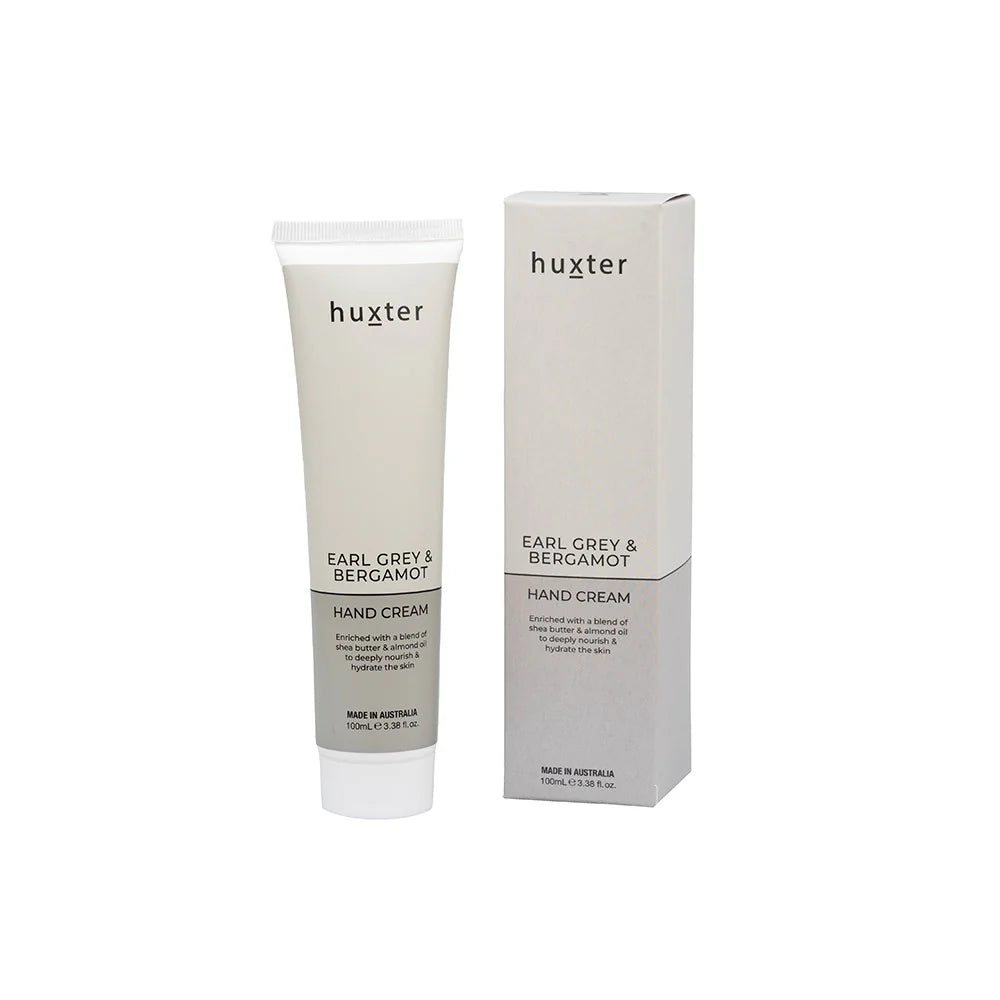 Tall glass vases for elegant wedding decor -Huxter | Hand Cream - Pale Grey 100ml - Earl Grey & Bergamot