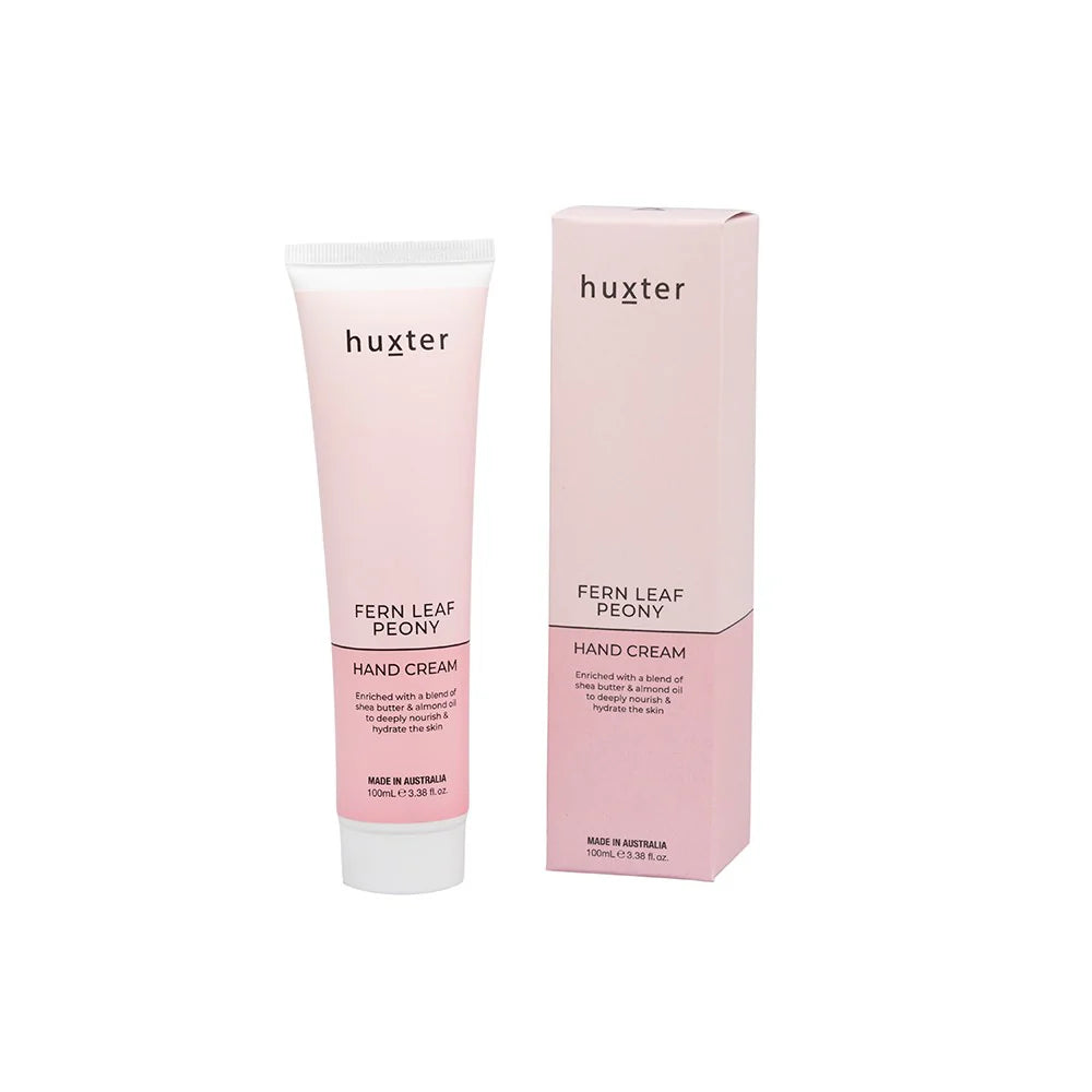 Designer crystal flower vases for floral displays -Huxter | Hand Cream - Pastel Pink 100ml - Fern Leaf Peony