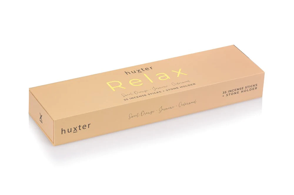 Luxury decorative vases for floral arrangements -Huxter | Incense Sticks Gift Box - Pale Orange - Relax