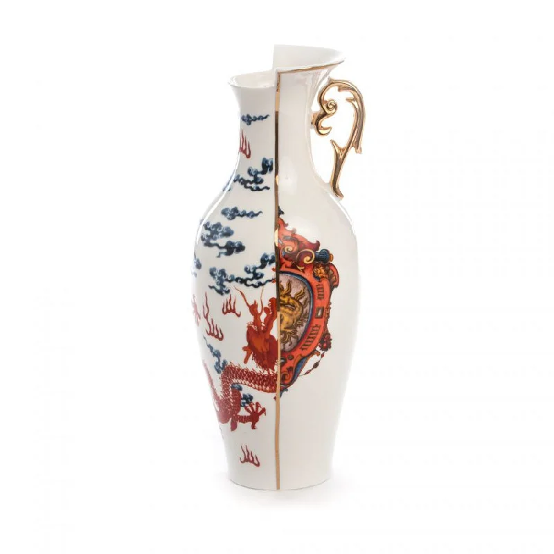 Luxury handmade flower vases for wedding decor -Hybrid Vase - Adelma by Seletti