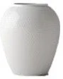 Tall vases for floral arrangements at home -Lyngby Rhombe Vase White, 25 Cm