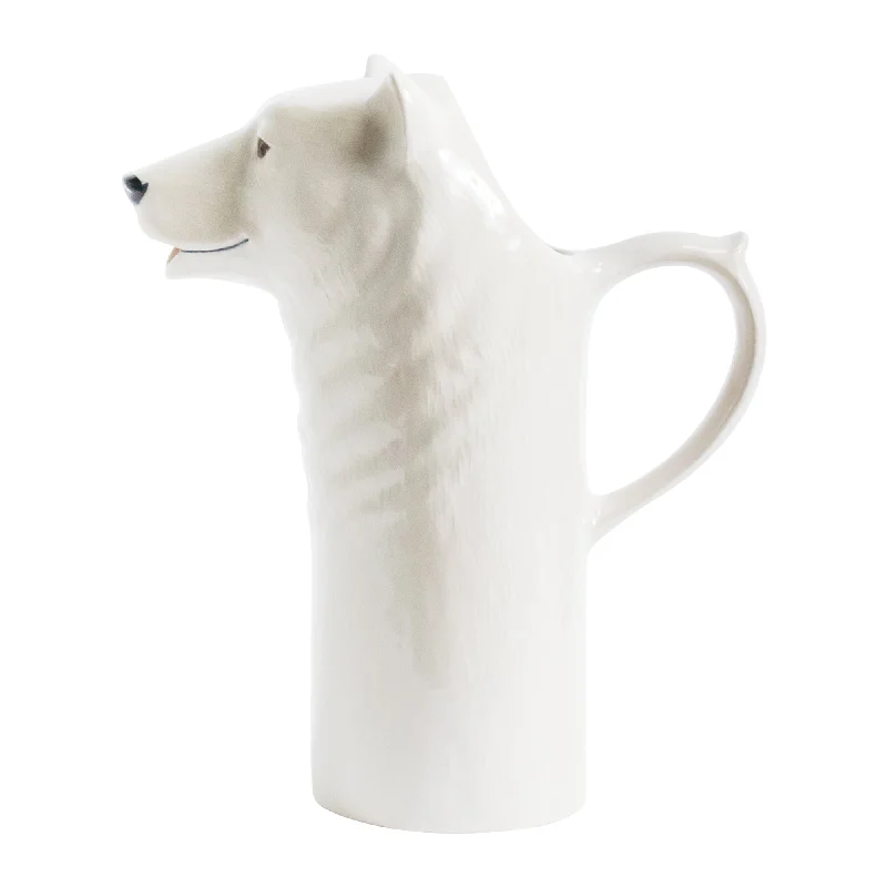 Designer handmade flower vases for home use -Polar Bear Water Jug