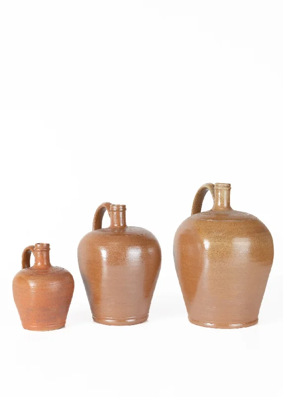 Luxury decorative flower vases for table centerpieces -Vintage Olive Oil Bottle Gres